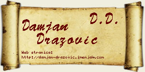 Damjan Dražović vizit kartica